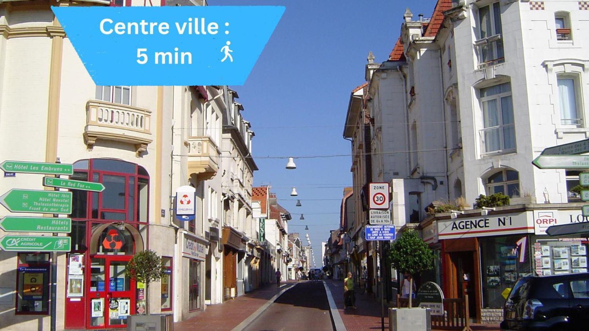 Le Touquet Joli Studio Plein Centre Proche Plage Avec Wi-Fi מראה חיצוני תמונה